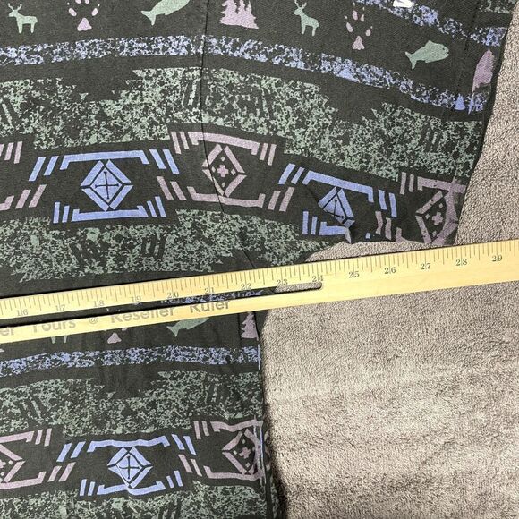 VTG Washington State T Shirt All Over Print Geometric Wildlife XL Single Stitch - Picture 8 of 10
